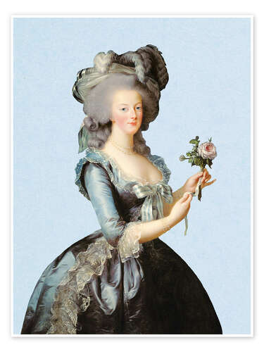 Poster Marie Antoinette With a Rose