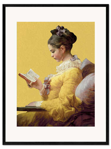 Innrammet kunsttrykk A Young Girl Reading