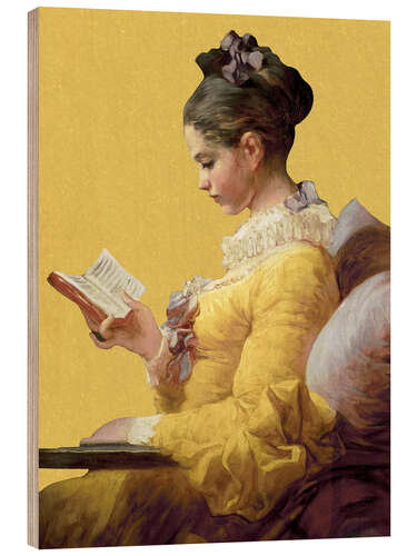Stampa su legno La lettrice