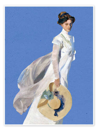 Poster Strolling along the Seashore, 1909