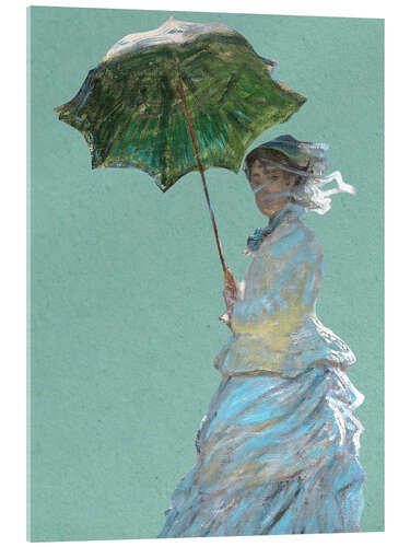 Obraz na szkle akrylowym Woman with a parasol