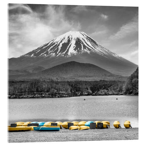 Akryylilasitaulu Enchanting Shoji Lake with majestic Mount Fuji