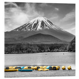 Akryylilasitaulu Enchanting Shoji Lake with majestic Mount Fuji - Melanie Viola