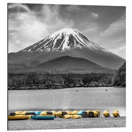 Alubild Bezaubernder Shoji-See mit majestätischem Fuji - Melanie Viola