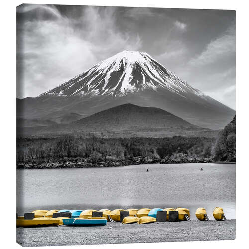 Leinwandbild Bezaubernder Shoji-See mit majestätischem Fuji