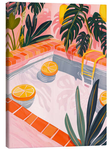Canvas print Pool day