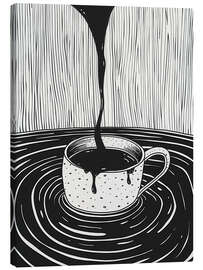 Lienzo Too much caffeine