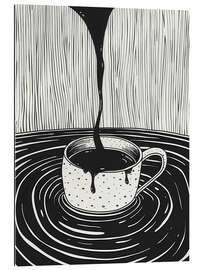 Stampa su plexi-alluminio Too much caffeine