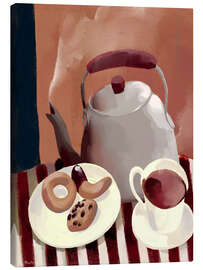 Stampa su tela Autumn afternoon tea and biscuits in London England - Marco Marella