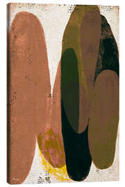 Lienzo Red desert textured contemporary abstract painting