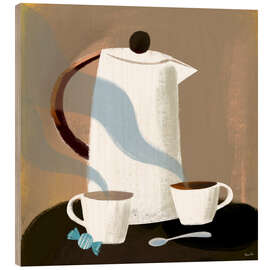 Wood print Good Morning Italian Coffee - Marco Marella