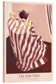 Holzbild Tea for Two - Caffè Florian Venice - Marco Marella