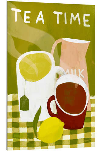 Stampa su alluminio Tea Time with Lemon