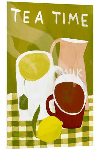 Foam board print Tea Time with Lemon