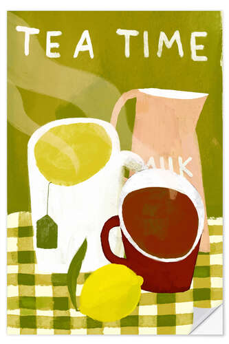 Autocolante decorativo Tea Time with Lemon
