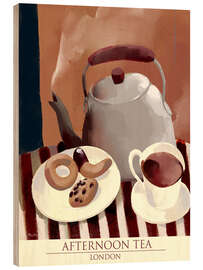 Cuadro de madera Autumn Afternoon Tea - London - Marco Marella