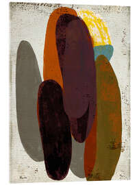 Tableau en verre acrylique Desert landscape contemporary abstract - Marco Marella