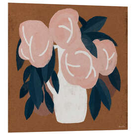 Cuadro de PVC Pink flowers vase still life