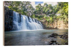 Tableau en bois Rochester Falls, Mauritius - Jan Wehnert