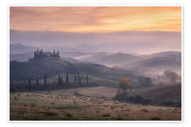 Wall print Autumn mood in Tuscany - André Wandrei