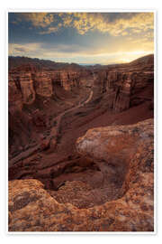 Wandbild Charyn Canyon in Kasachstan - Jos Pannekoek