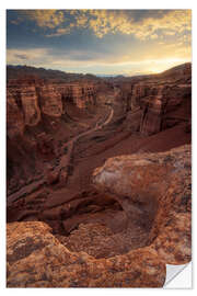 Wandsticker Charyn Canyon in Kasachstan