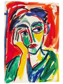 Tableau en verre acrylique Thoughtful Portrait - Frank Daske