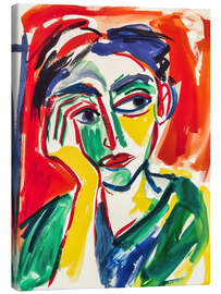 Canvas print Thoughtful Portrait - Frank Daske