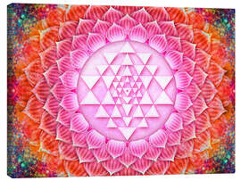 Canvas print Sri Yantra Lotus