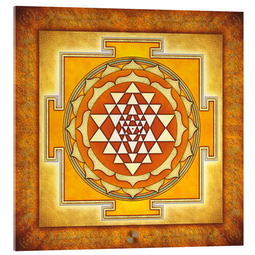 Akrylbilde Sri Yantra