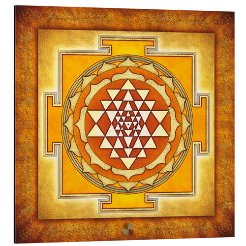 Aluminiumtavla Sri Yantra