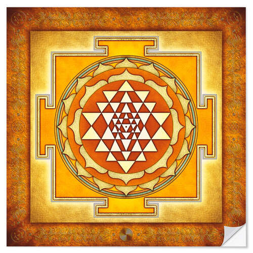 Muursticker Sri Yantra