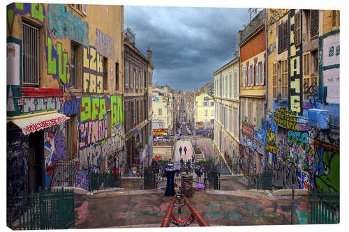 Tableau sur toile Marseille Cours Julien