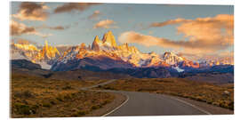 Acrylglasbild Fitz Roy in Patagonien - Dieter Meyrl