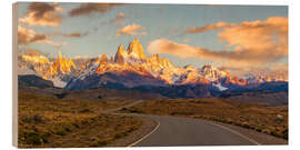 Holzbild Fitz Roy in Patagonien - Dieter Meyrl