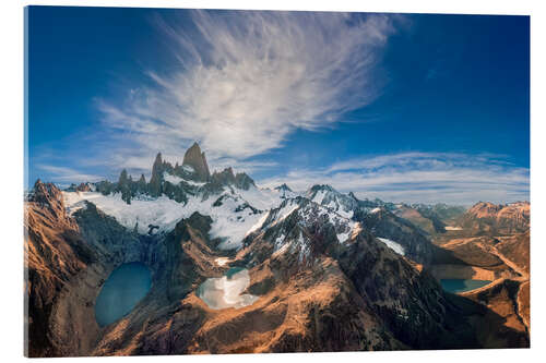 Acrylglasbild Berg Fitz Roy in Patagonien