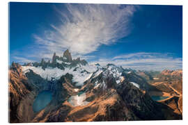 Acrylglasbild Berg Fitz Roy in Patagonien - Dieter Meyrl