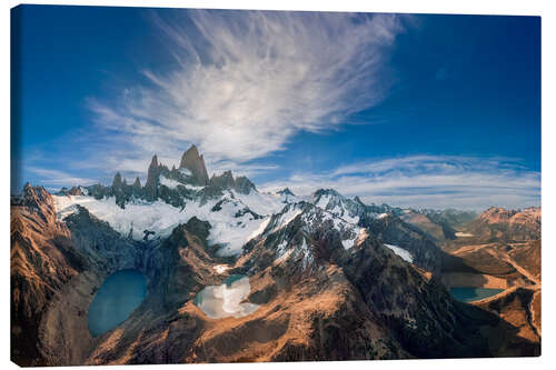 Tableau sur toile Mount Fitz Roy in Patagonia