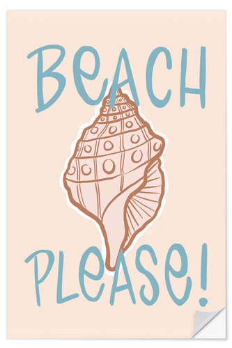 Wandsticker Beach Please!