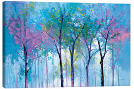 Leinwandbild Traumlandschaft Baum Wald - Leon Devenice