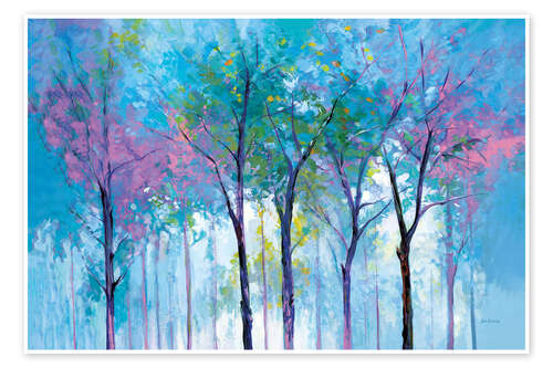 Póster Dreamscape Tree Forest