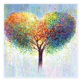 Wandbild Baum der Liebe - Leon Devenice