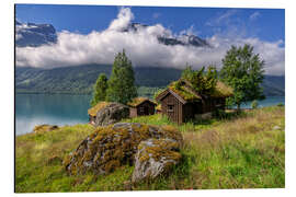 Alubild Urige Almhütten Breng Seter, See Lovatnet, Norwegen