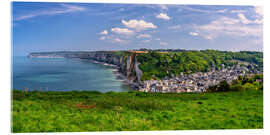 Tableau en verre acrylique Cliffs near Yport in Normandy, France - Achim Thomae