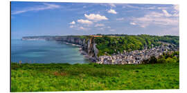 Cuadro de aluminio Cliffs near Yport in Normandy, France
