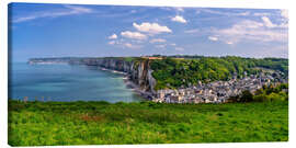 Obraz na płótnie Cliffs near Yport in Normandy, France