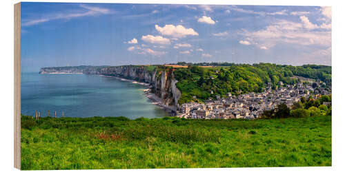 Wood print Cliffs near Yport in Normandy, France