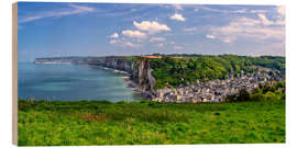 Wood print Cliffs near Yport in Normandy, France