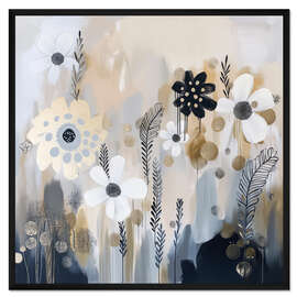 Gerahmter Kunstdruck Flower Abstract