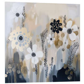 Tableau en PVC Flower Abstract